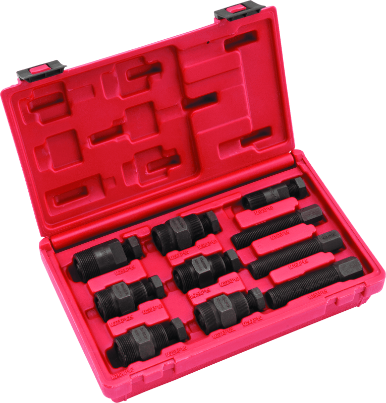 BikeMaster — M14 x 1.5, M16 x 1.5, M18 x 1.5, M19 x 1.0, M20 x 1.0, M22 x 1.0 and 1.5, M24 x 1.0, M25 x 1.5, M26 x 1.0 and 1.5, M27 x 1.0 and 1.25 and M28 x 1.0 and 1.5 sizes