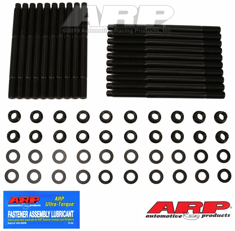 ARP — ARP Ford Fontana SVO Block w/Yates Heads 12pt Head Bolt Kit - Black