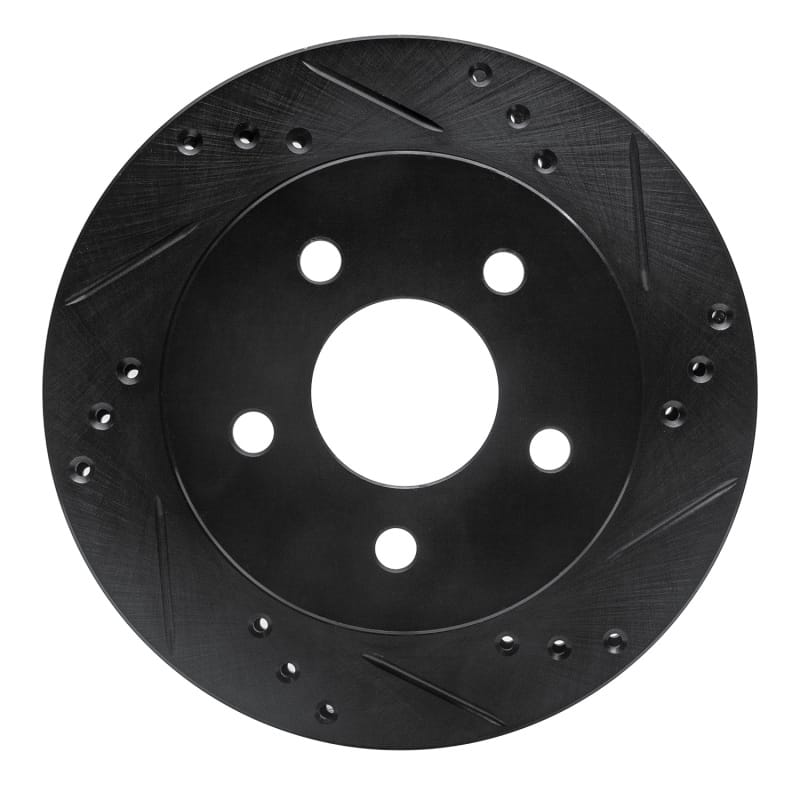 R1 Concepts — R1 90-92 Ford Taurus SHO Rear Right Drilled & Slotted Black Brake Rotor
R1 Brake Rotor Drill