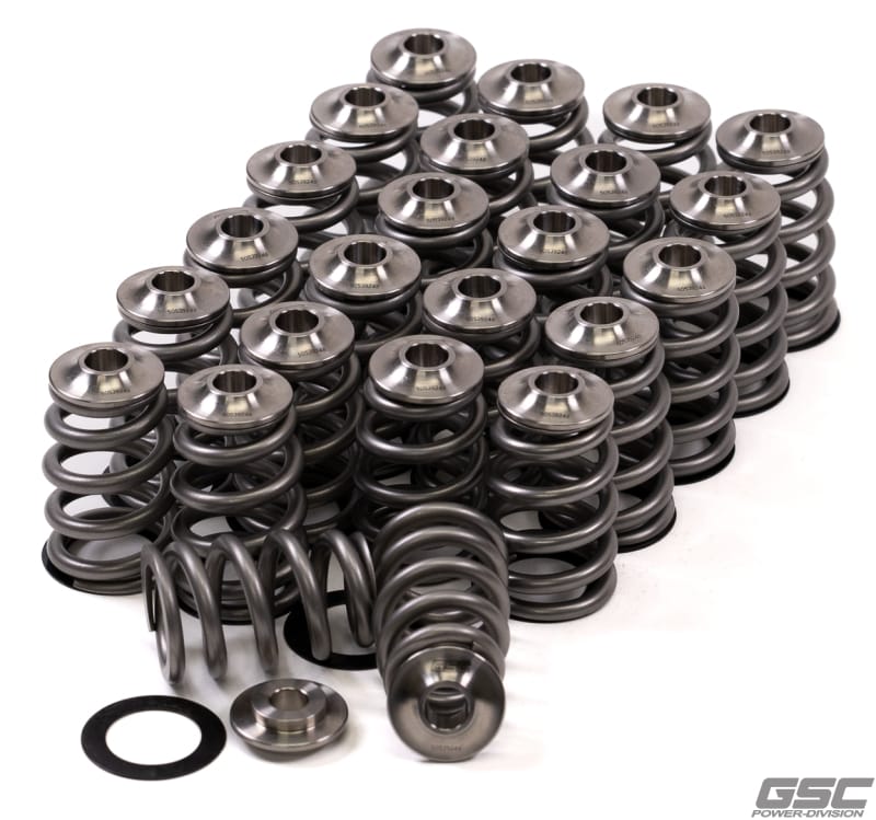 GSC Power Division — GSC P-D Nissan VQ35 High Pressure Conical Valve Spring Titanium Retainer and Spring Seat Kit