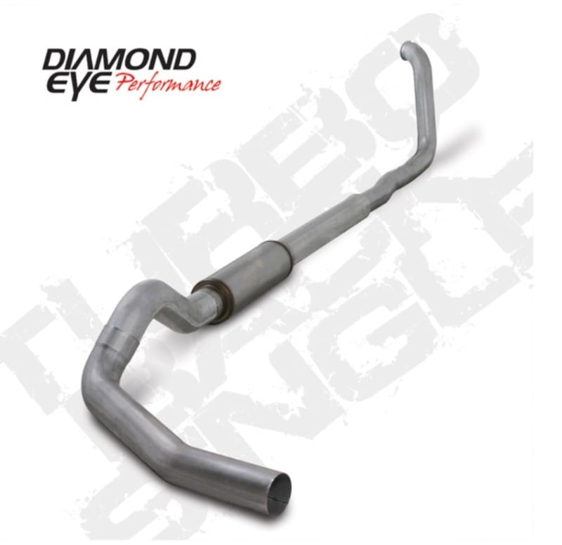 Diamond Eye Performance — Diamond Eye KIT 5in Turbo Back SGL AL: 00-03 FORD 7.3L F250/F350