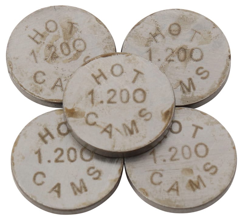 Hot Cams — Hot Cams 04-08 400 DVX/02-16 CRF 450 R 1.200mm Shim Kit - 5 Pack