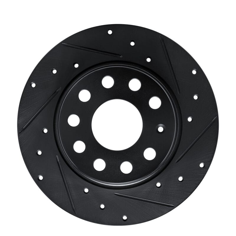 R1 Concepts — R1 17-25 Audi Q2 (Mexico) Rear Right Drilled & Slotted Black Brake Rotor
R1 Brake Rotor Drill