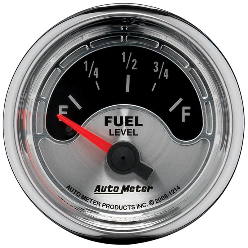 AutoMeter — Autometer American Muscle Gauge Fuel Level 2 1/16in 0e To 90f Electric American Muscle
GA 2" FUEL 0-90 AM
