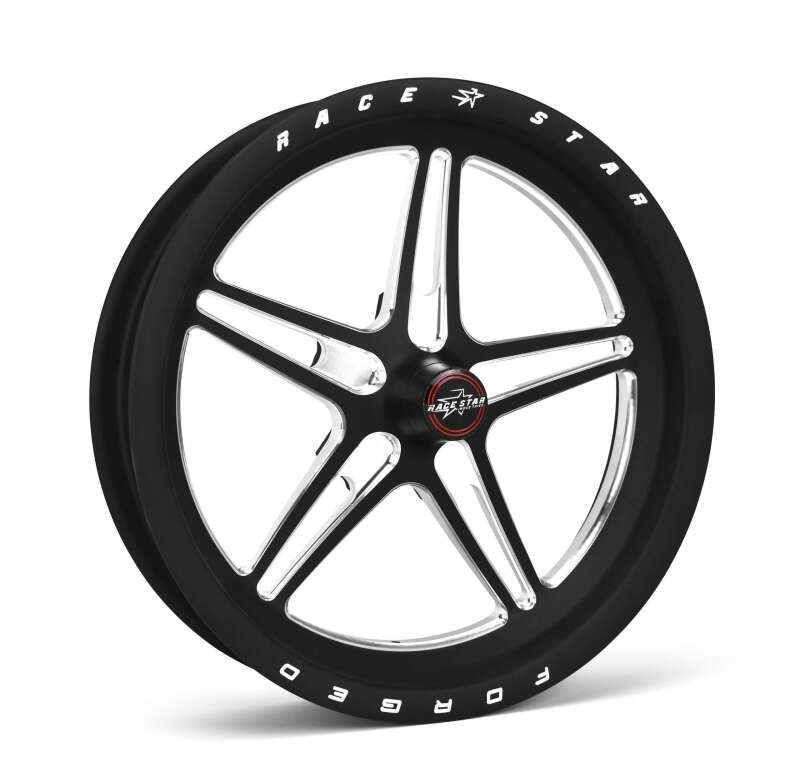 Race Star — Race Star 63 Pro Forged 15x3.50 Spindle Mount Anglia Wheel 1.7in. BS - Black Anodized/Machined