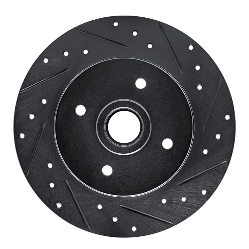 R1 Concepts — R1 84-87 Nissan Maxima Rear Right Drilled & Slotted Black Brake Rotor
R1 Brake Rotor Drill