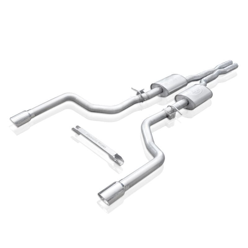 Stainless Works — Stainless Works Dodge Charger 2015-18 6.2L / 6.4L Hemi Factory Exhaust