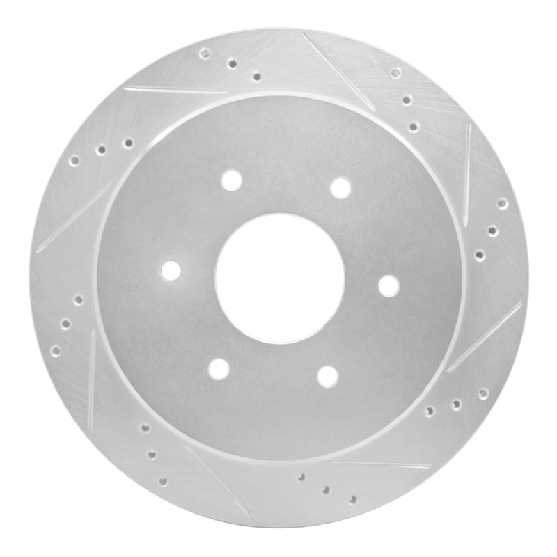 R1 Concepts — R1 17-24 Nissan Titan Rear Right Drilled & Slotted Silver Brake Rotor
R1 Brake Rotor Drill