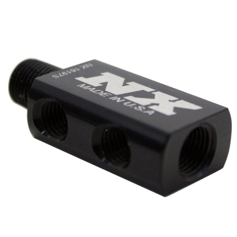 Nitrous Express — Nitrous Express Compact Distribution Block w/Gauge Port
Distribution Block
AdptFitting