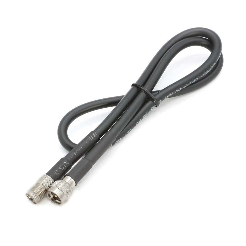 Rugged Radios — Rugged Radios 2 Ft Antenna Cable Extension for Mini 3/8 NMO Bulkhead Mount