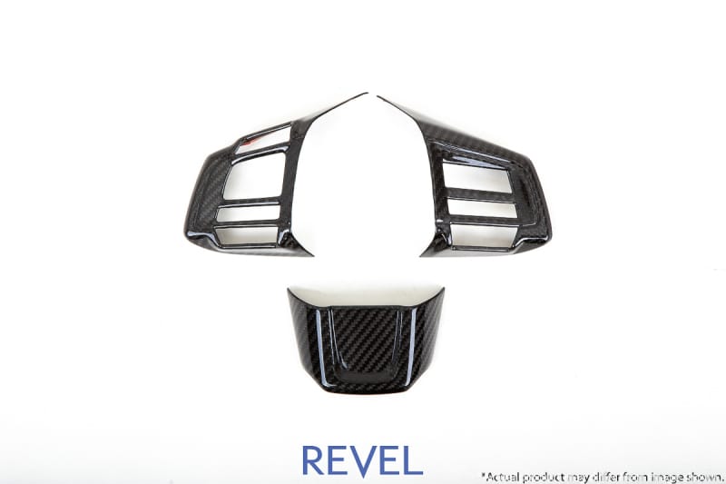 Revel — Revel GT Dry Carbon Steering Wheel Insert Covers 15-18 Subaru WRX/STI - 3 Pieces
