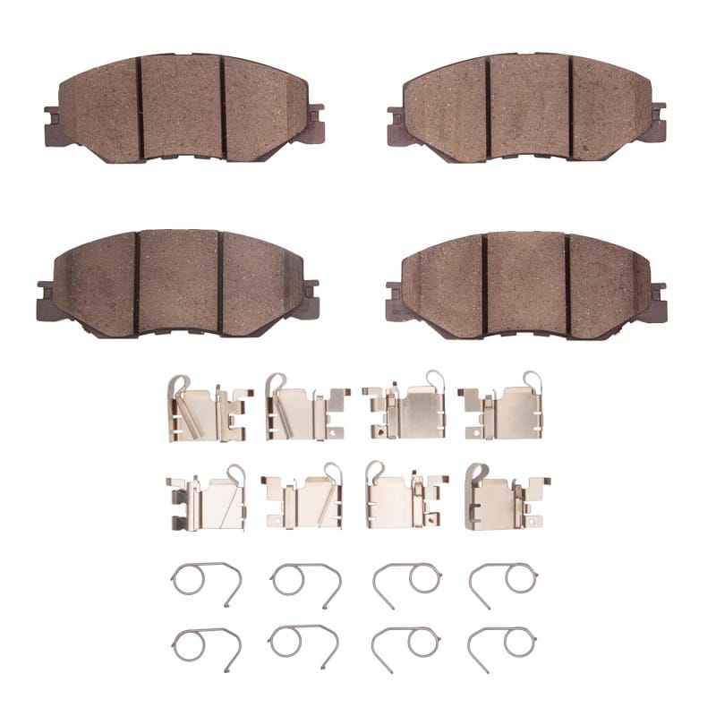 DFC — DFC 19-25 Honda Civic Hatchback Front 5000 Advanced Ceramic Brake Pads and Hardware Kit