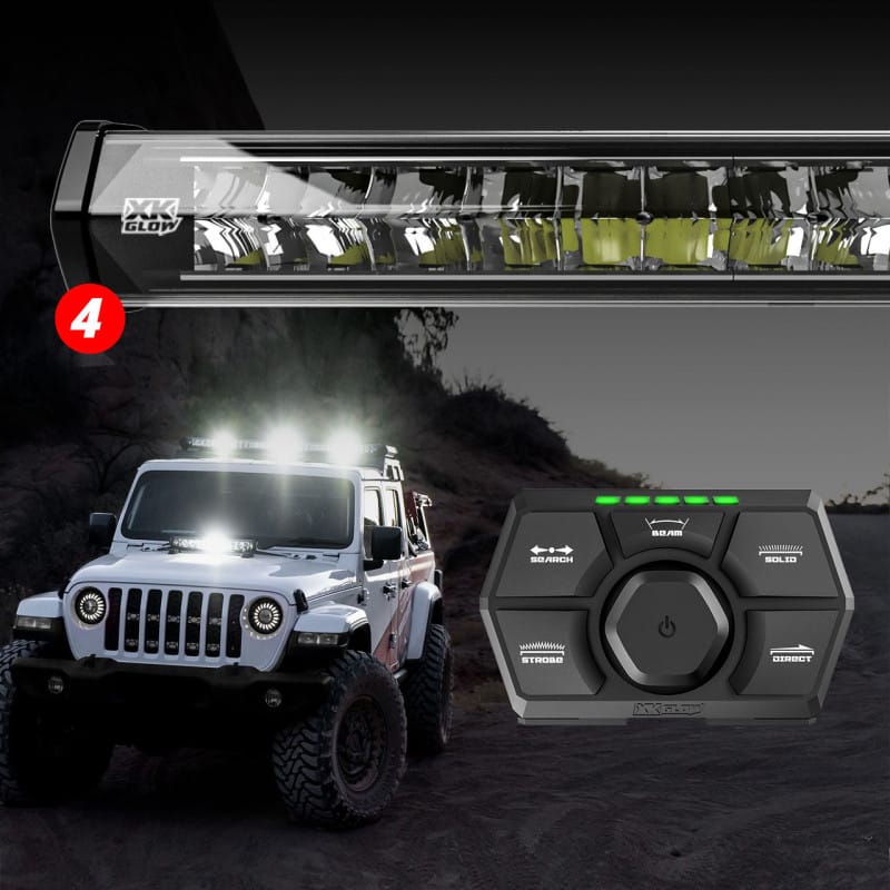 XKGLOW — XK Glow SAR360 Light Bar Kit Emergency Search and Rescue Light System (4) 36In