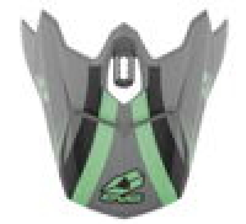 EVS — EVS T3 Works Visor - Matte Grey/Green/Black