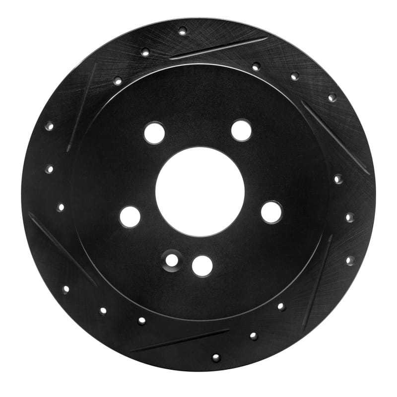 R1 Concepts — R1 98-05 Mercedes-Benz ML320 Rear Left Drilled & Slotted Black Brake Rotor
R1 Brake Rotor Drill
