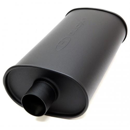 BLOX Racing — BLOX Racing 2.25 inch SL Sport Muffler - Matte Black