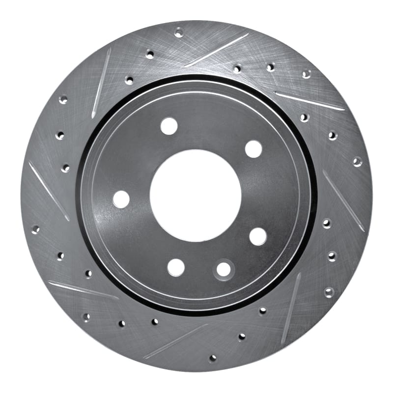 R1 Concepts — R1 1995-2006 Jaguar VanDEN PLAS Rear Left Drilled & Slotted Silver Brake Rotor
R1 Brake Rotor Drill