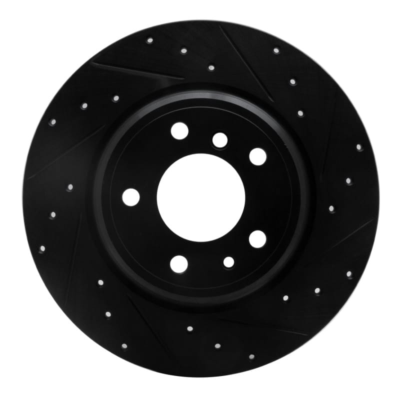 R1 Concepts — R1 91-01 BMW 850CI Rear Right Drilled & Slotted Black Brake Rotor
R1 Brake Rotor Drill