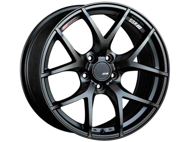 SSR — SSR GTV03 18x8.5 5x114.3 40mm Offset Flat Black Wheel 05-07 STI / 11+ tC