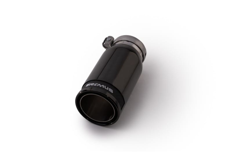 Remus — Remus Universal Sport Exhaust 84mm Blk Chrm Straight w/Carbon Insert & Adj Clamp Tail Pipe (Single)
