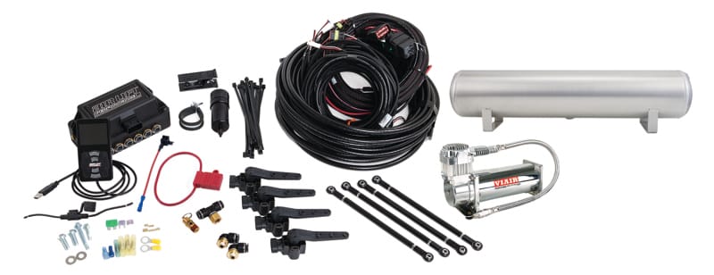 Air Lift — Air Lift Performance 3H (3/8 Air Line 4 Gal 5-Port Raw Aluminum Tank VIAIR 444C Comp)
Air Susp Comp Kit