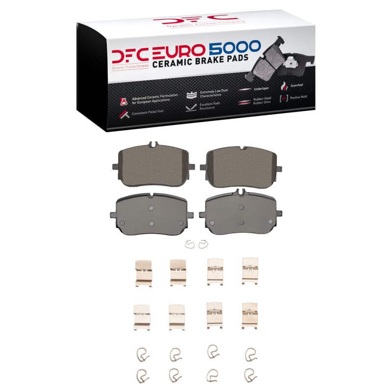 DFC — DFC 19-26 Mercedes-Benz CLA250 Front Euro 5000 Ceramic Brake Pads and Hardware Kit
DFC EURO Pads + HW