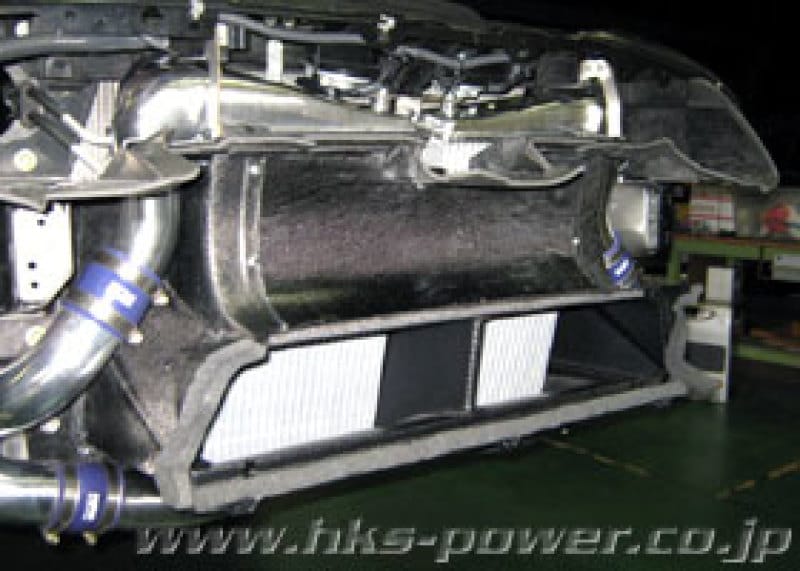 HKS — HKS 09 Nissan GTR R35 2 Core FMIC includes Carbon Air Duct and Full Piping Kits