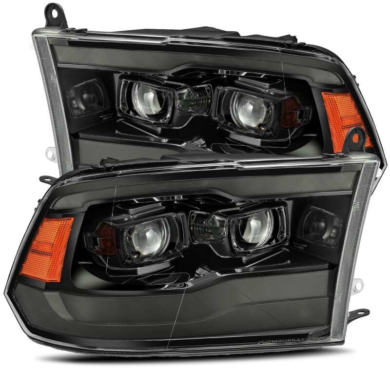 AlphaRex — AlphaRex 09-18 Dodge Ram 1500 PRO-Series Projector Headlights Plank Style Alpha Blk w/Seq Signal/DRL
Projector Headlights