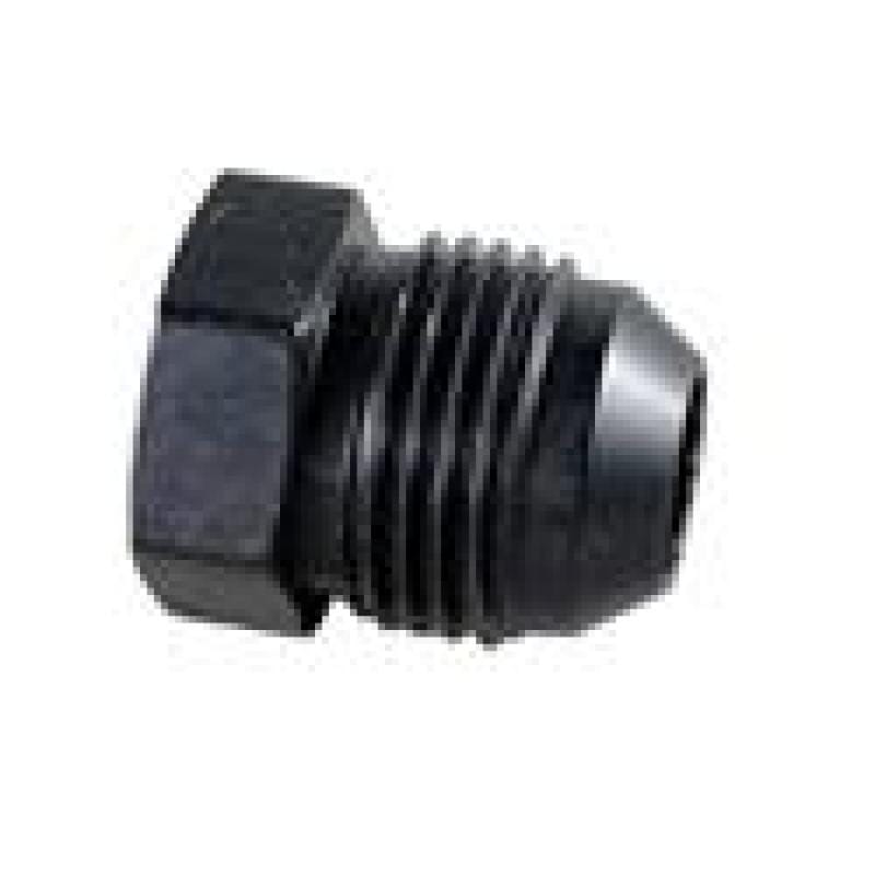 Fragola — Fragola -16AN Aluminum Flare Plug - Black