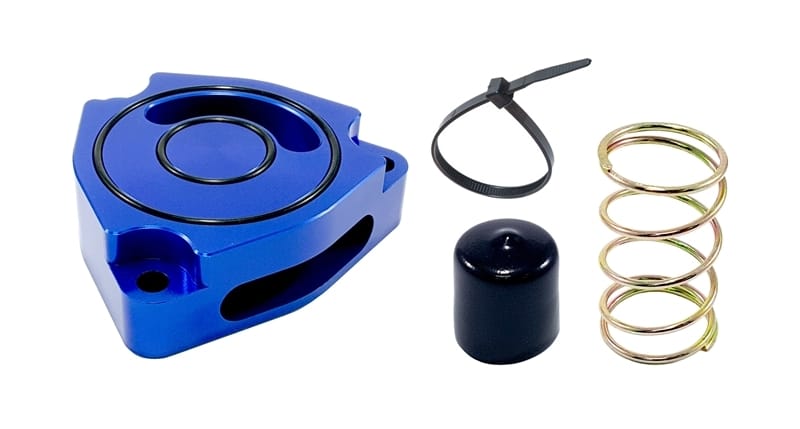 Torque Solution — Torque Solution Blow Off BOV Sound Plate (Blue) 14+ Kia Forte Koup Turbo