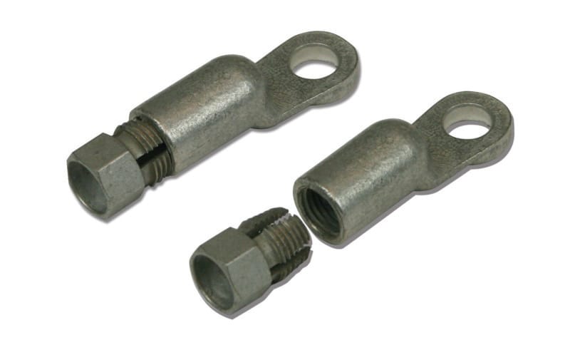 Moroso — Moroso Battery Cable Remote Fitting End Kit - Compression Style End - 1/2in - 2 Pack