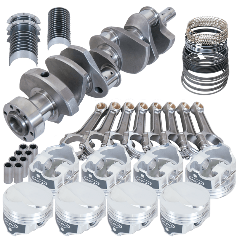 Eagle — Eagle Chevy 454 1Pc 4.000in Crank 6.135in I-Beam Rods 18cc Dome 4.280in Pistons Rotating Assembly
Street & Strip Assy
