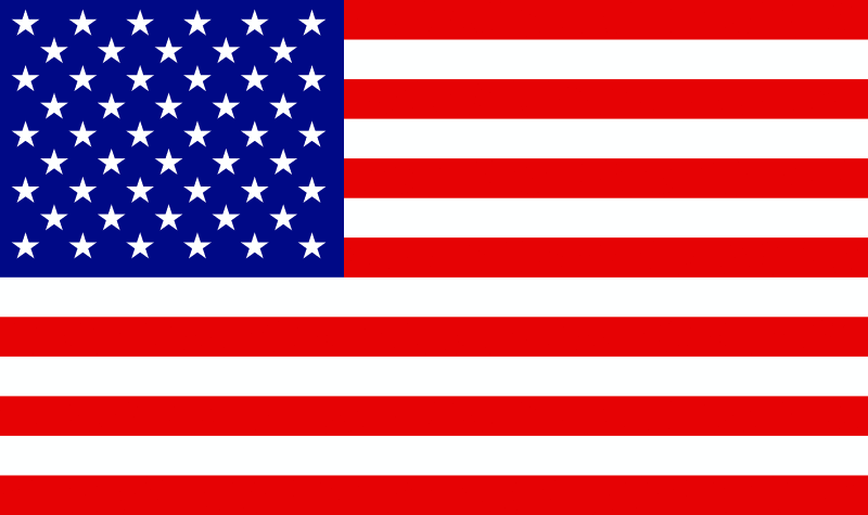 DragonFire Racing — Whip Flag, American, Double-Sided Print, 8.5 in. x 17 in., Red/White/Blue