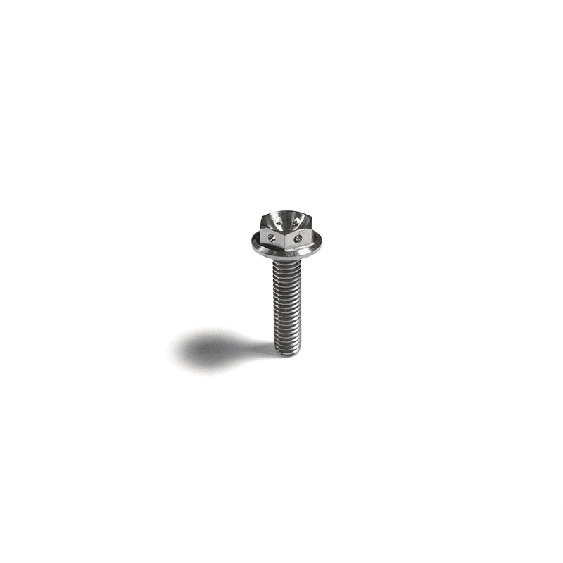 Ticon — Ticon Industries Titanium Bolt Flanged M6x30x1TP 10mm 6pt Head Drilled