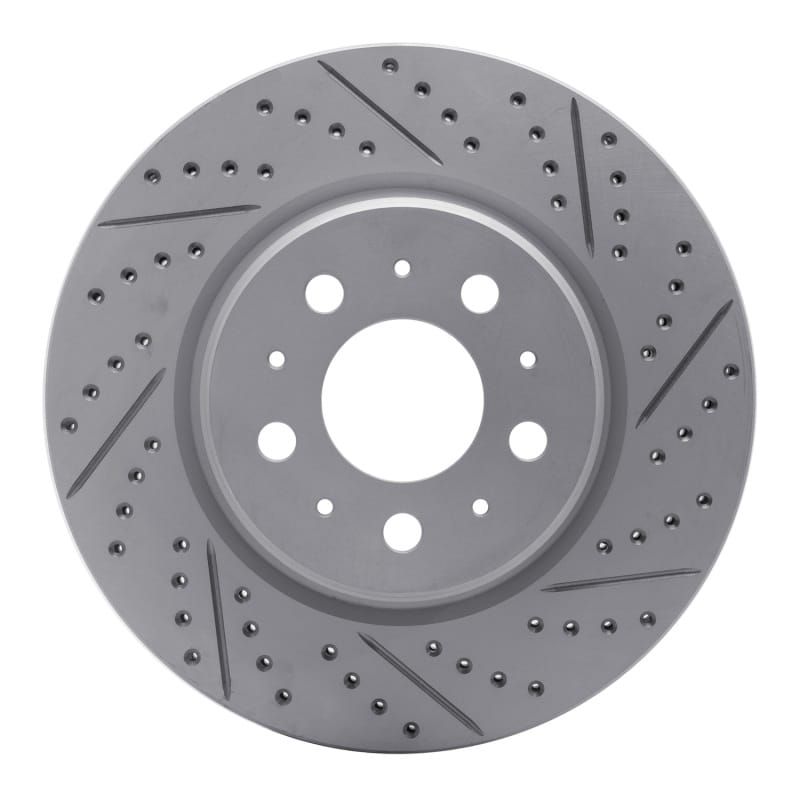 R1 Concepts — R1 17-25 Tesla Model 3 Front Right Drilled & Slotted Geo-Carbon Rotor