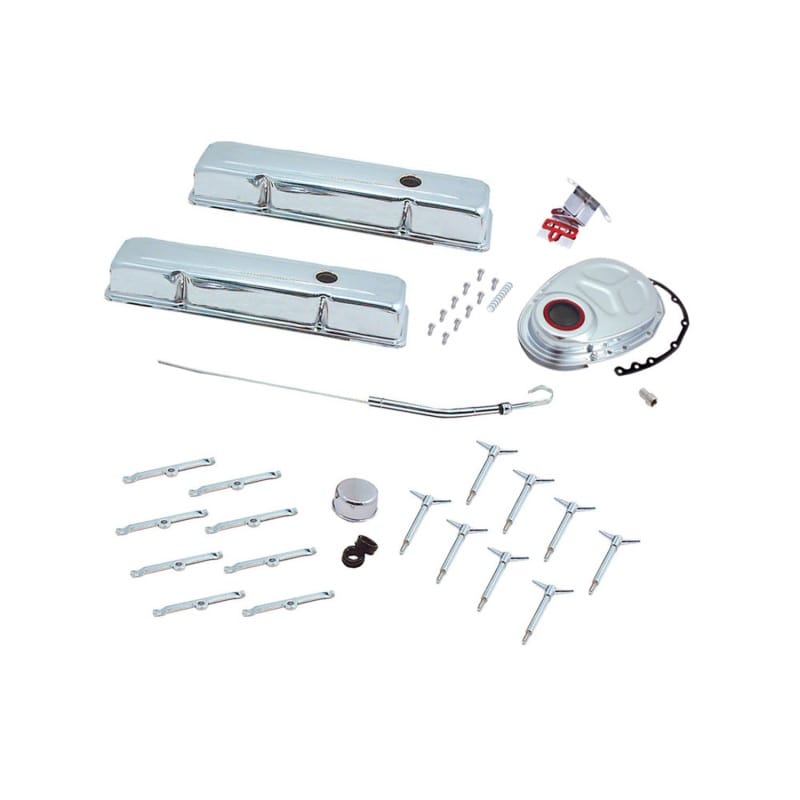 Spectre — Spectre SB Chevy Deluxe Engine Dress Up Kit (Short) - Chrome