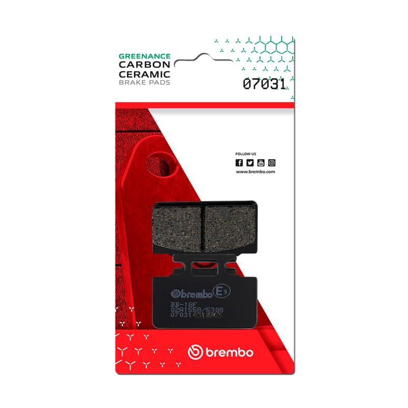 Brembo OE Powersports — Brembo OE Honda Nh/Honda Lead/SYM Mio Carbon Ceramic Brake Pad - Front