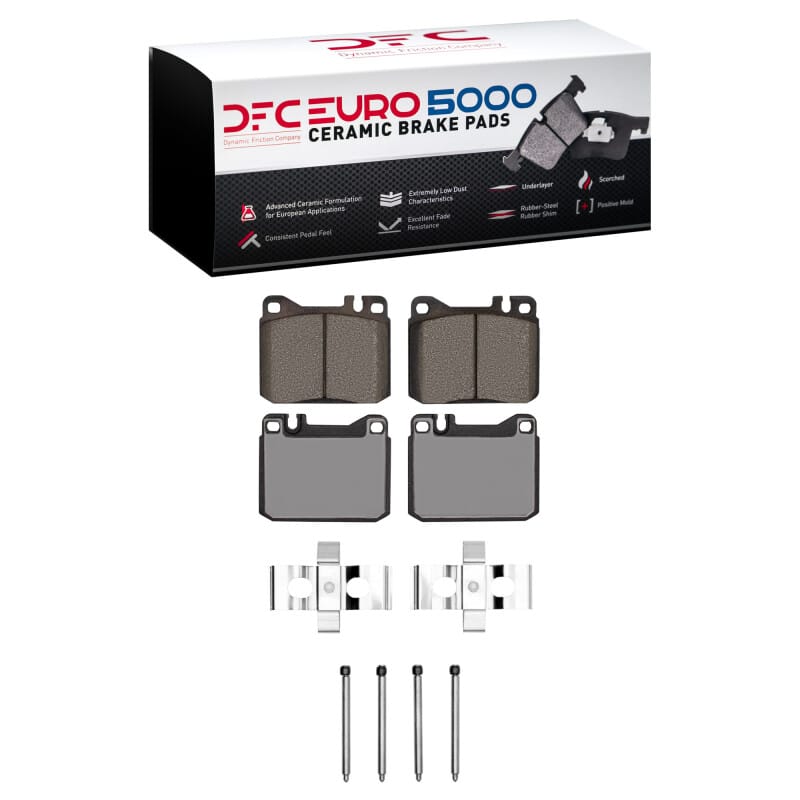 DFC — DFC 85-91 Mercedes-Benz 300SDL Front Euro 5000 Ceramic Brake Pads and Hardware Kit
DFC EURO Pads + HW