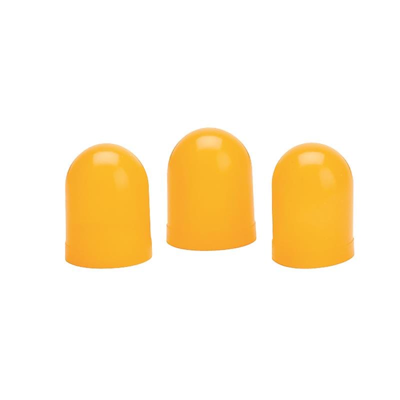AutoMeter — LIGHT BULB BOOTS, YELLOW, QTY. 3