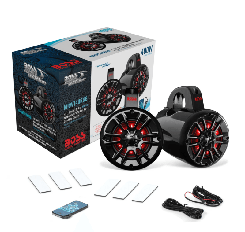 Boss Audio — Boss Audio Systems Marine Waketower Speakers 400 Watts/Pair/ 4in/ 2 Way