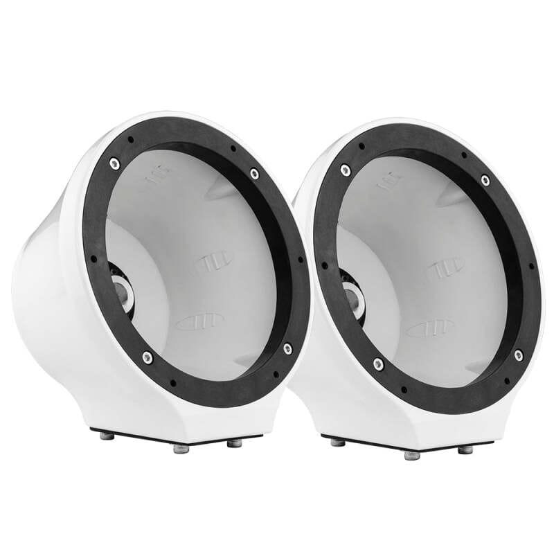 DS18 — DS18 6.5in Marine And Powersports Universal Flat Mount Speaker Pod RGB LED Lights- Carbon Fiber