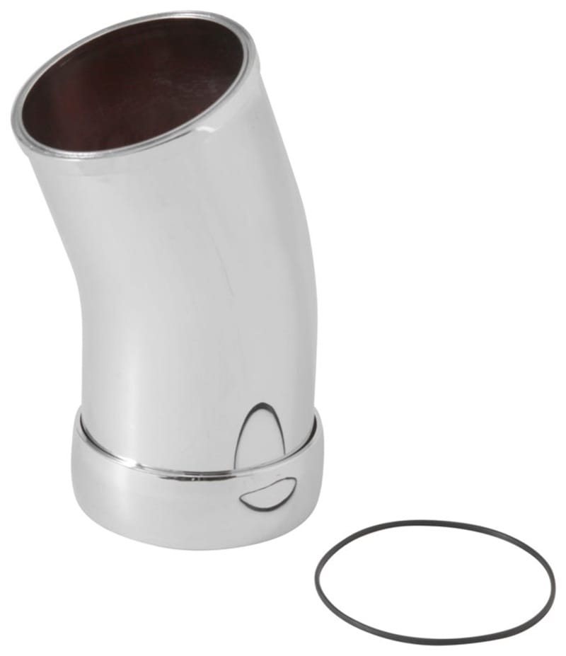 Spectre — Spectre Universal Intake Elbow Tube (ABS) w/Collar 3in. OD / 22 Degree - Chrome
Spectre Universal Tu
Tube Elbow