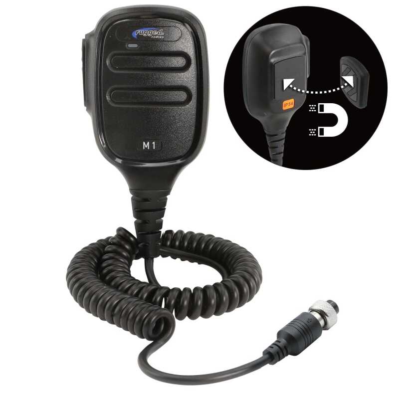 Rugged Radios — Rugged Radios Hand Mic for M1 Mobile Radio with Scosche MagicMount