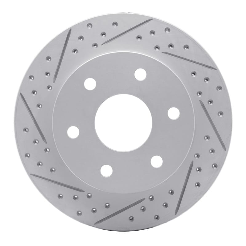 R1 Concepts — R1 92-04 Acura Slx Rear Left Drilled & Slotted Geo-Carbon Rotor
