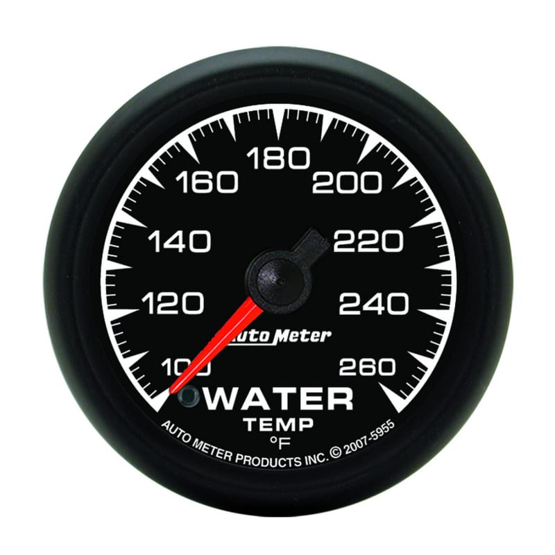 AutoMeter — Autometer ES 52.4mm 100-260 deg. F Water Temperature Gauge
GA 2" WTMP 260F S ES