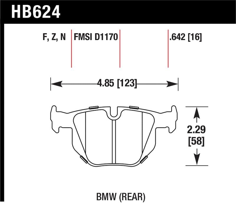 Hawk Performance — Hawk 06 BMW 330i/330xi / 07-09 335i / 07-08 335xi / 09 335d / 08-09 328i HPS Street Rear Brake Pads
Disc Brake Pad