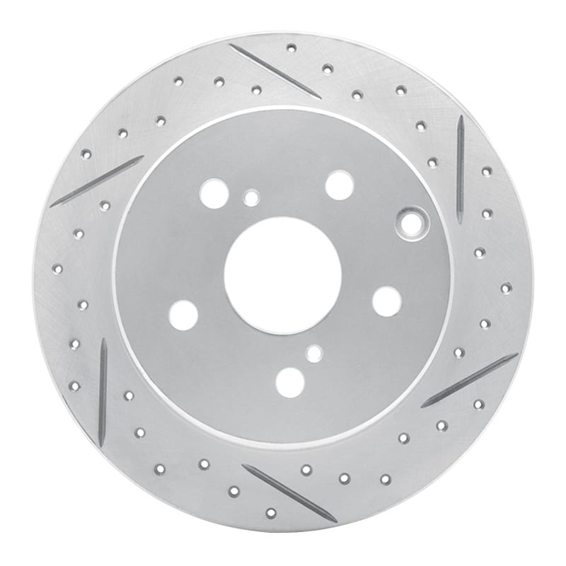 R1 Concepts — R1 06-18 Lexus Hs250H Rear Right Drilled & Slotted Geo-Carbon Rotor