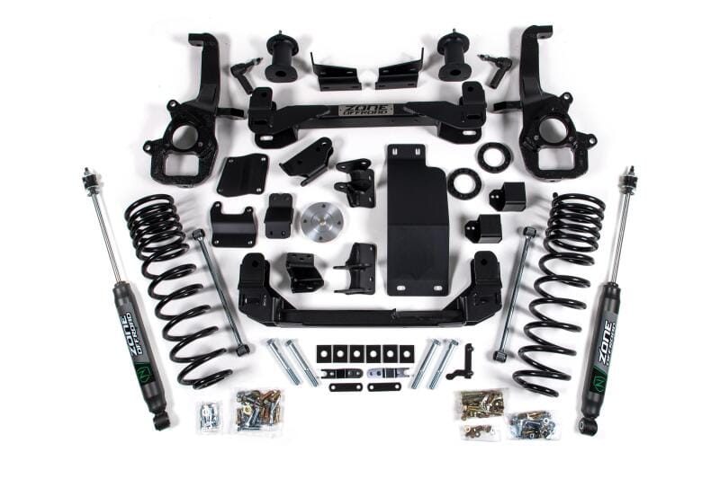 Zone Offroad — Zone Offroad 20-21 Ram 1500 4WD 4in Front 3in Rear Suspension Lift System w/OE 22in Wheels