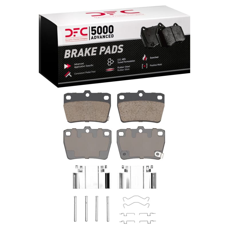 DFC — DFC 04-05 Toyota RAV4 Rear 5000 Advanced Ceramic Brake Pads and Hardware Kit
DFC Brake Pad Set