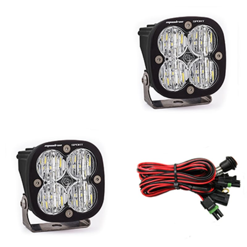 Baja Designs — Baja Designs Squadron Sport Wide Cornering Pair LED Light Pods - Clear